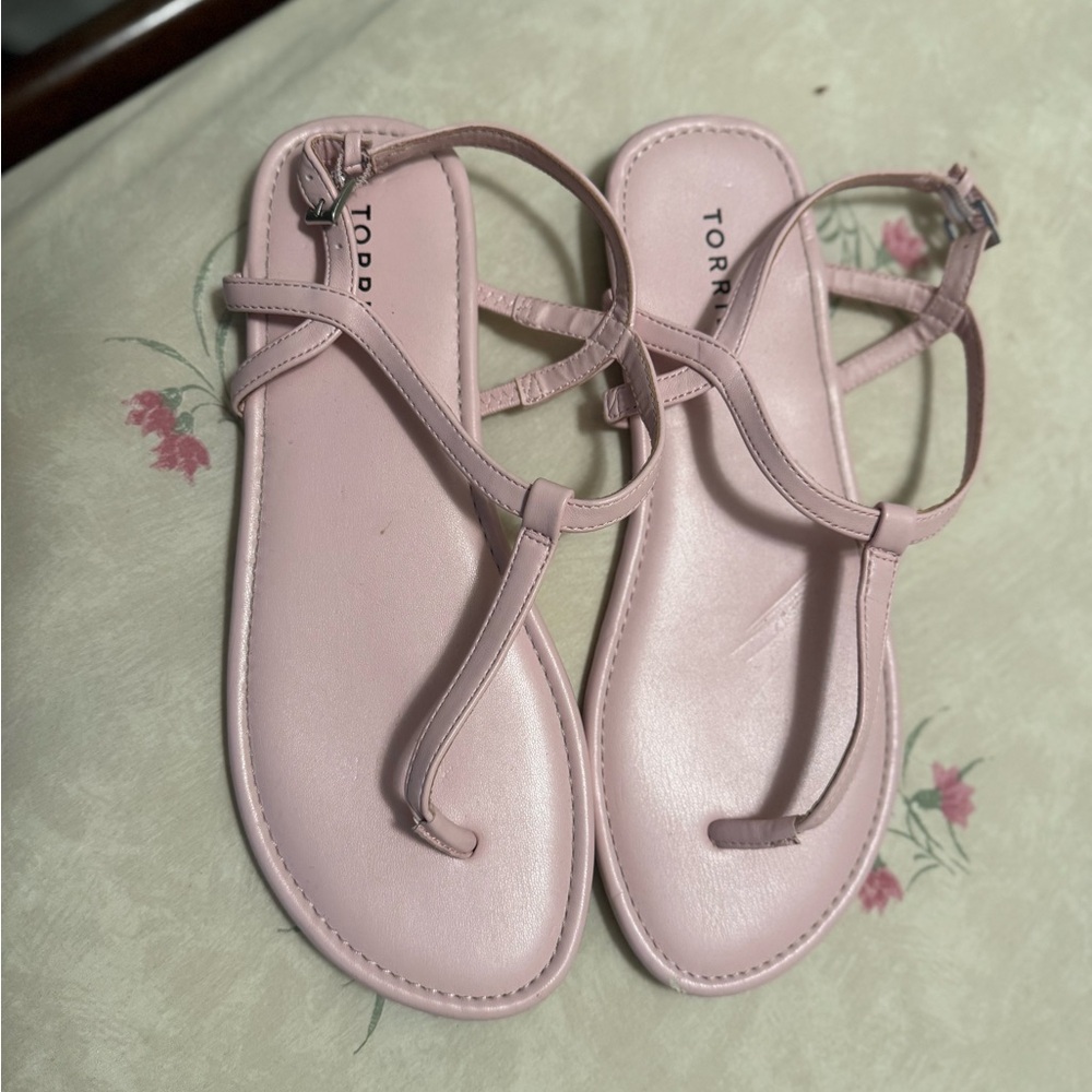 Torrid Pink Sandals with Adjustable Straps